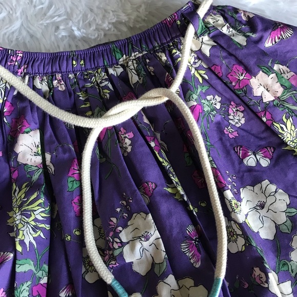 Tea | Purple Flower Print Sz 3 Kids Skirt - Picture 5 of 9